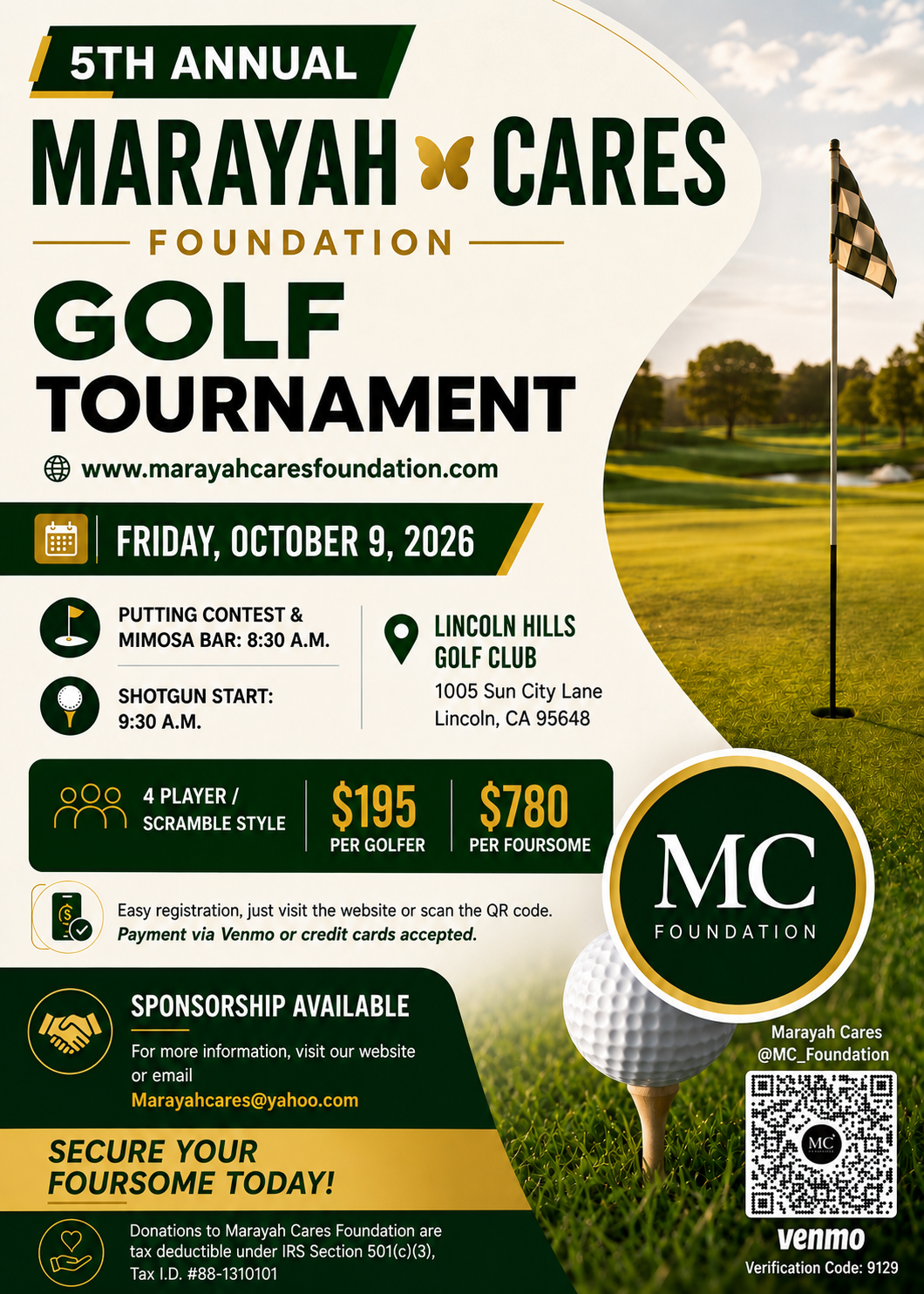 MCF 2026 GOLF TOURNAMENT FLYER